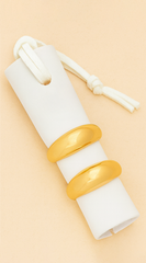 Lustre Dome Duo 2 piece Ring Set - Gold