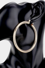 Gold Filled 14K Metal Hoop Earrings