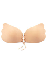 Push-Up Strapless Beige backless Invisible Bra