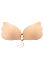 Push-Up Strapless Beige backless Invisible Bra