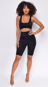 Gimme More Black Front Cutout Romper