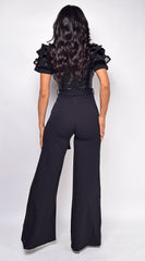 Laila Black Sequin Jumpsuit