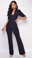 Calandra Black Chain Jumpsuit