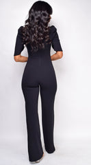 Calandra Black Chain Jumpsuit