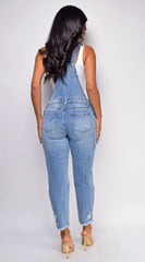 Karina Blue Medium Wash Denim Overalls