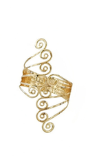 Angel Wing Arm Cuff Bracelet - Gold