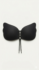 Push-Up Strapless Black Backless Invisible Bra