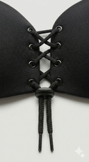 Push-Up Strapless Black Backless Invisible Bra