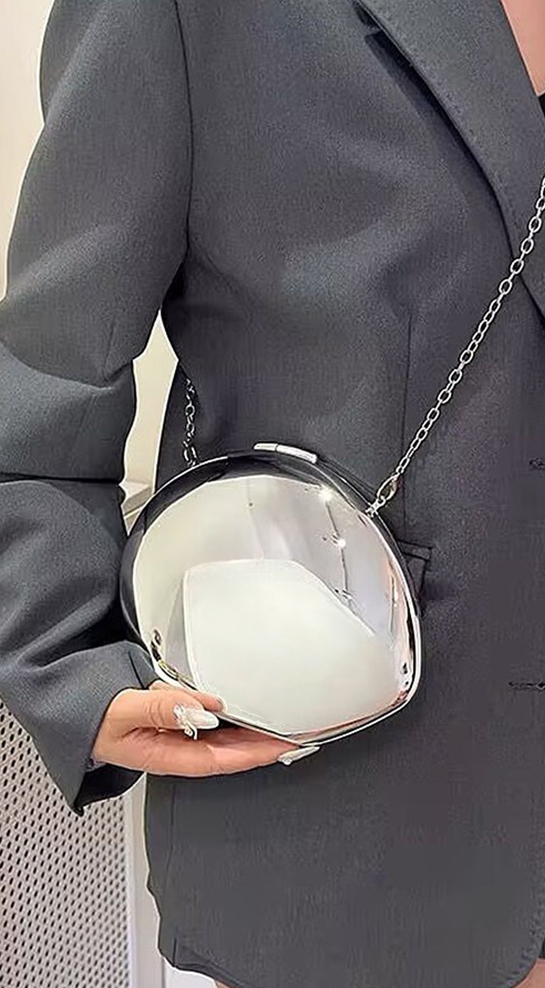 Metal Clutch - Silver