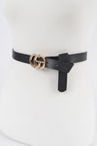 Simple Black CG Buckle Belt