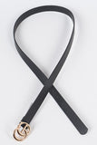 Simple Black CG Buckle Belt