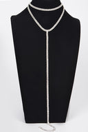 Shine On Me Double Layered Choker Necklace - Silver