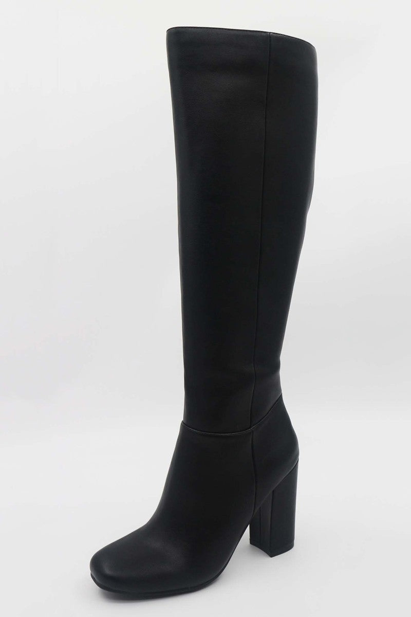 Verona Black Knee High Boots