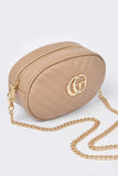Quilted Black CG Shoulder Waist bag