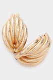 Abstract Gold Metal Earrings