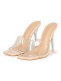 Viola Nude Clear Heels