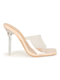 Viola Nude Clear Heels