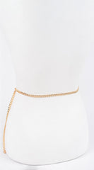 Multi Chain Layered Belt - Gold