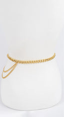 Chain Buckle Belt - Gold