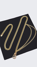 Chain Buckle Belt - Gold