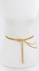 Chain Buckle Belt - Gold