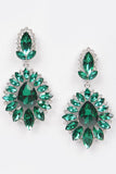 Ada Green Rhinestone Earrings