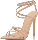 Annabella Strappy Heel - Nude