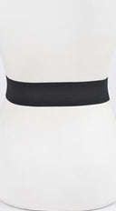 Twist Link Cuff Elastic Belt - Black