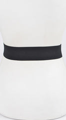 Twist Link Cuff Elastic Belt - Black