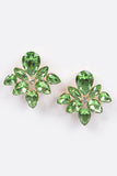 Ready For Love Green Rhinestone Earrings