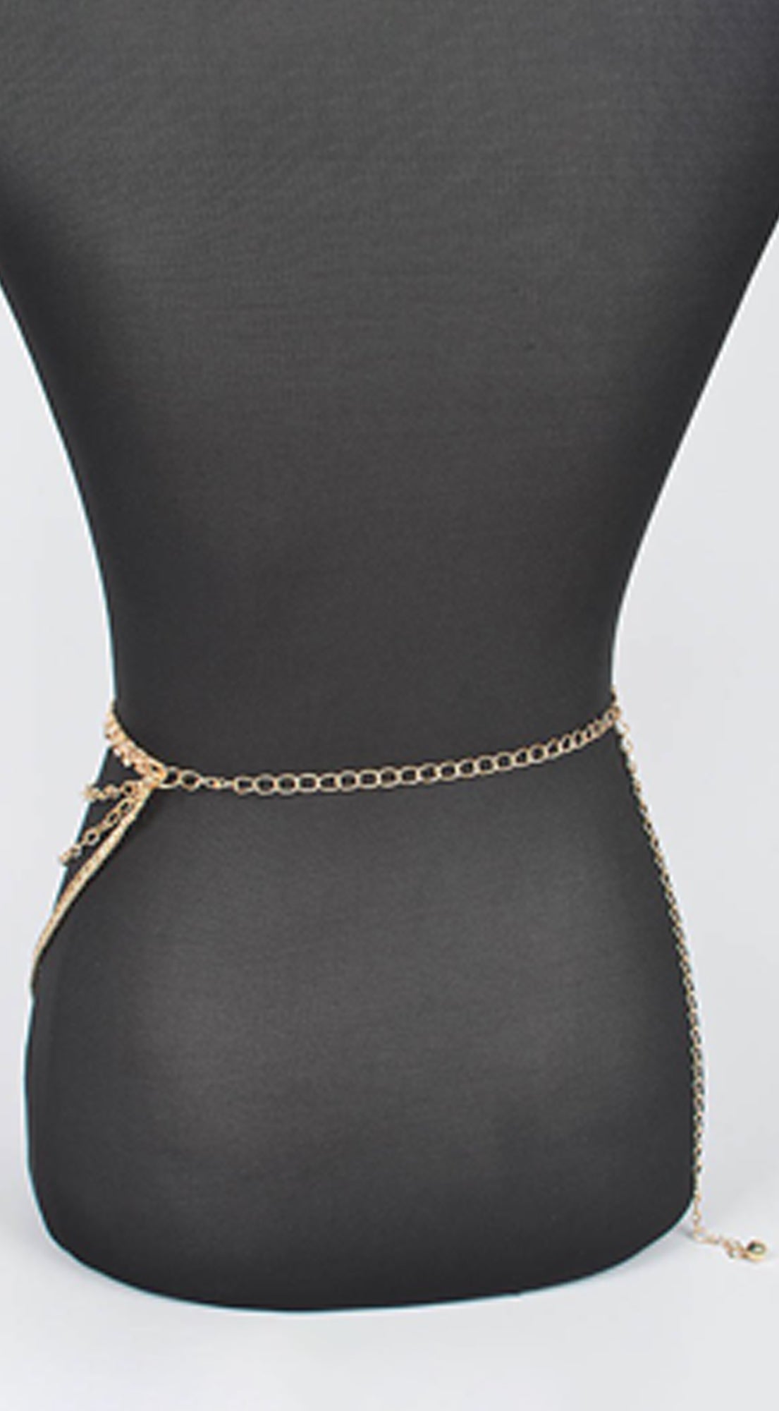 Layered Chain Drop Belt - Gold