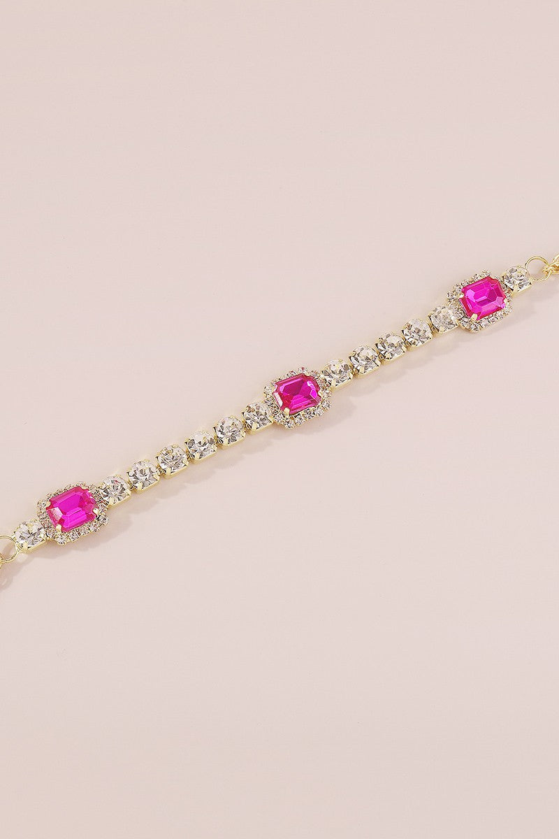 Ama Crystal Neck Body Chain - Silver