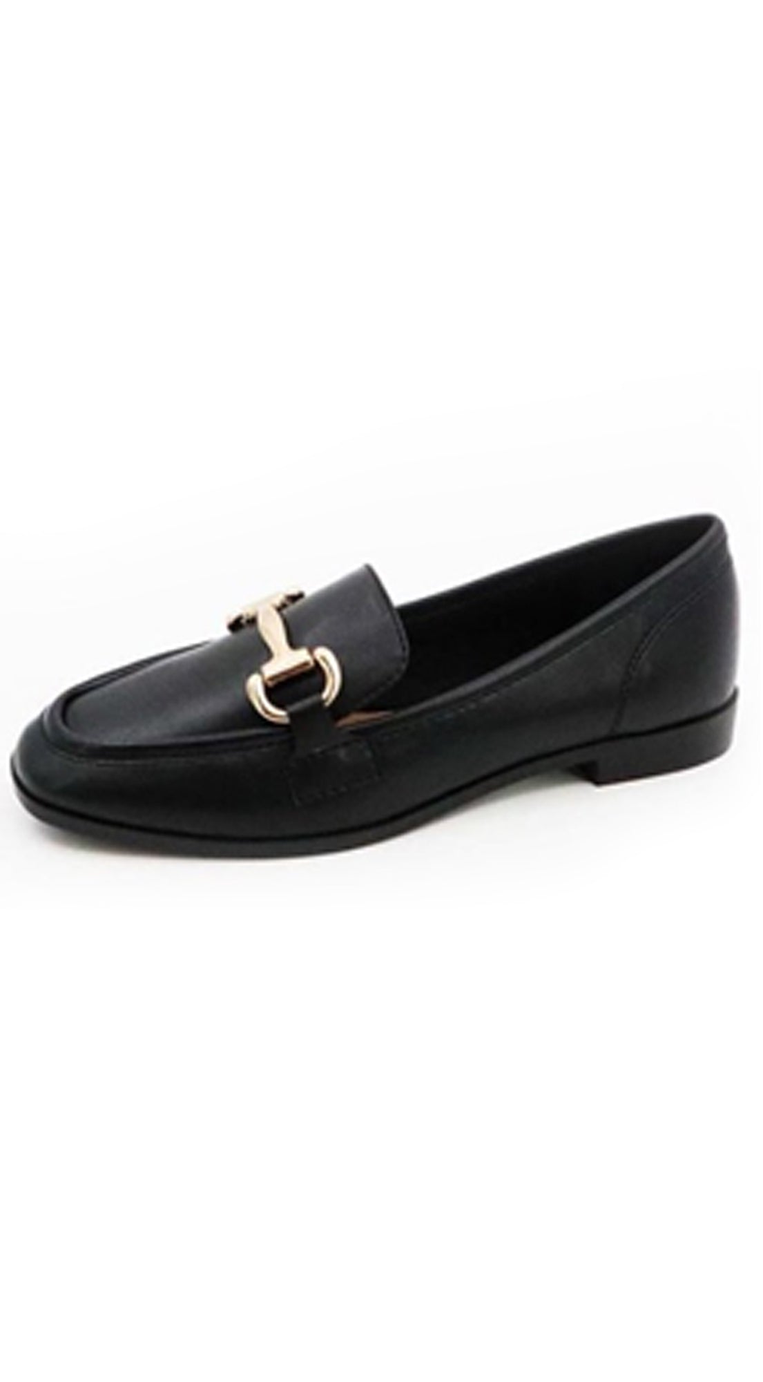 Isabella Black Flat Loafer