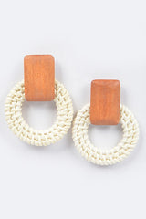 Bamboo Earrings - Ivory