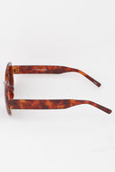 Kylie Oval Sunglasses - Brown