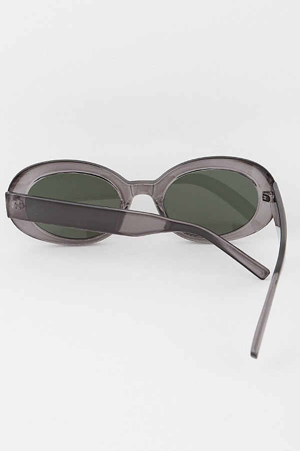 Kylie Oval Sunglasses - Gray