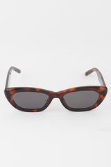 Naya Oval Sunglasses - Brown