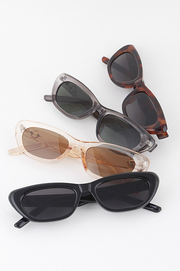 Naya Oval Sunglasses - Brown