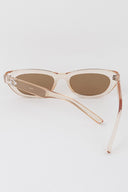 Naya Oval Sunglasses - Peach