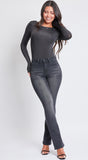 Roanna Faded Black Ultra High Rise Bootcut Denim Jeans