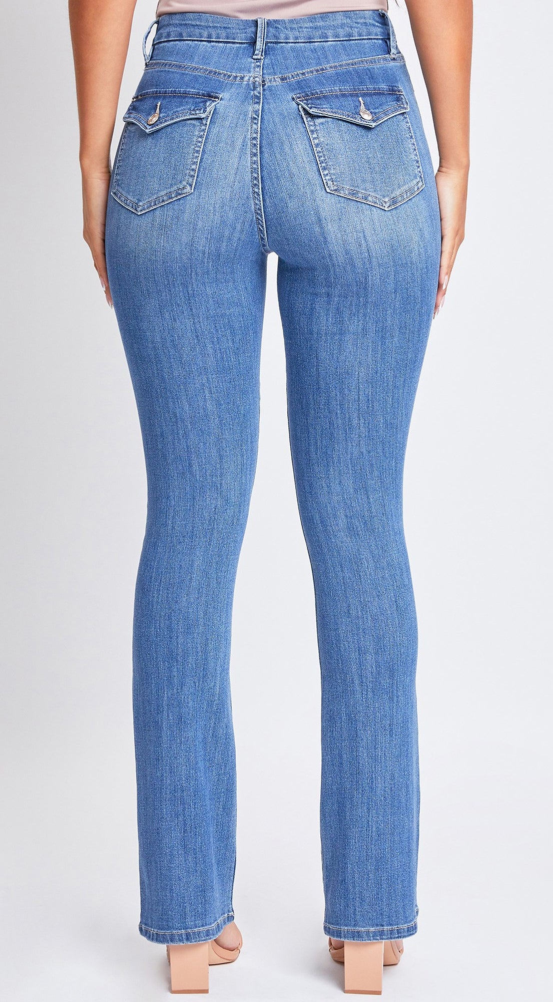 Roanna Blue Light Wash Ultra High Rise Bootcut Denim Jeans