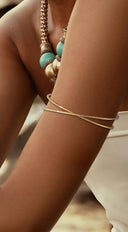 Nina Boho Wrap Arm Cuff Bracelet- Gold