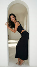 Astra Cut Out Maxi Dress - Black