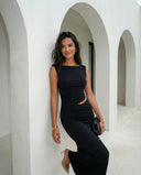 Astra Cut Out Maxi Dress - Black
