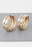 Too Lovely Glossy Double Hoop Earrings