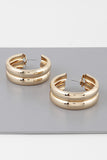 Too Lovely Glossy Double Hoop Earrings