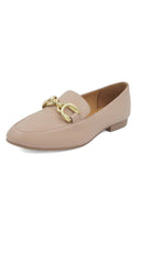 Melissa Nude Flat Loafer front view pair