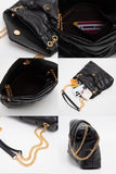 Quilted Black Shoulder Crossbody Bag