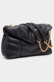Quilted Black Shoulder Crossbody Bag