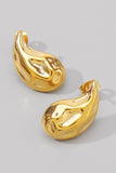 Irregular Water Drop 18K Gold Plated Earrings